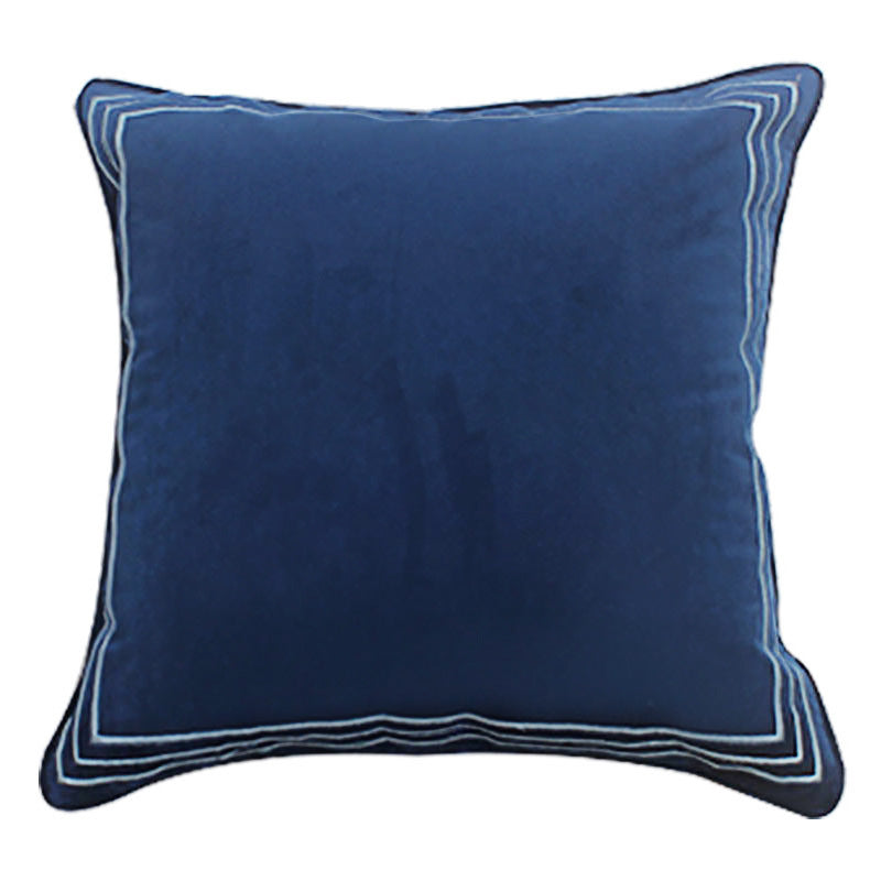 Dutch Velvet Embroidery Pillow Cover Series American Model Room Bedside Cushion