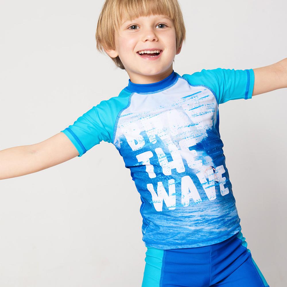 Boys Two Piece Quick-drying Sunscreen Swimsuit