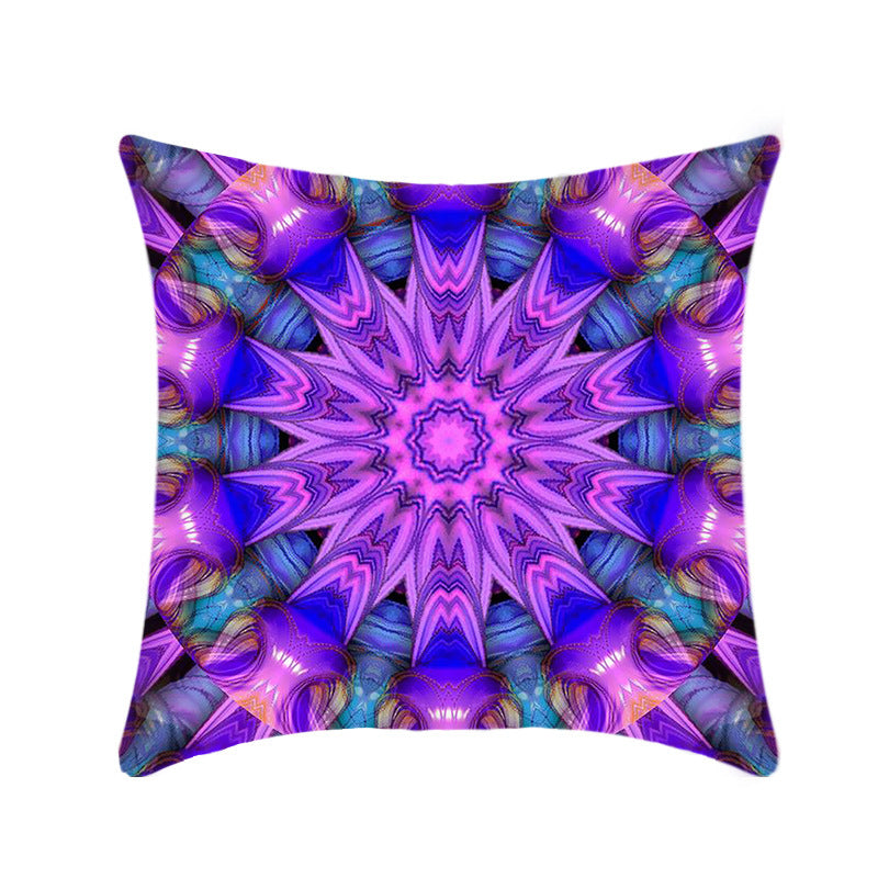 Retro Style Mandala Pillow Cover