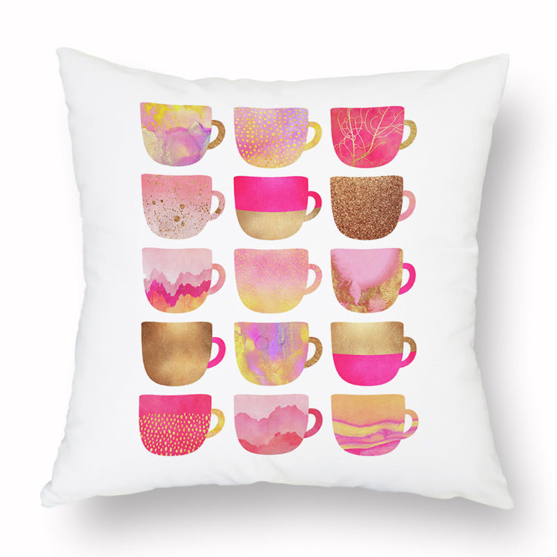 Peach Skin Fabric Pillow Cover