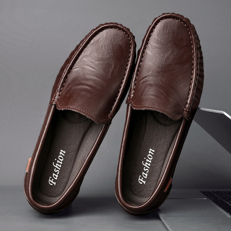 Leather Slip-on Loafers