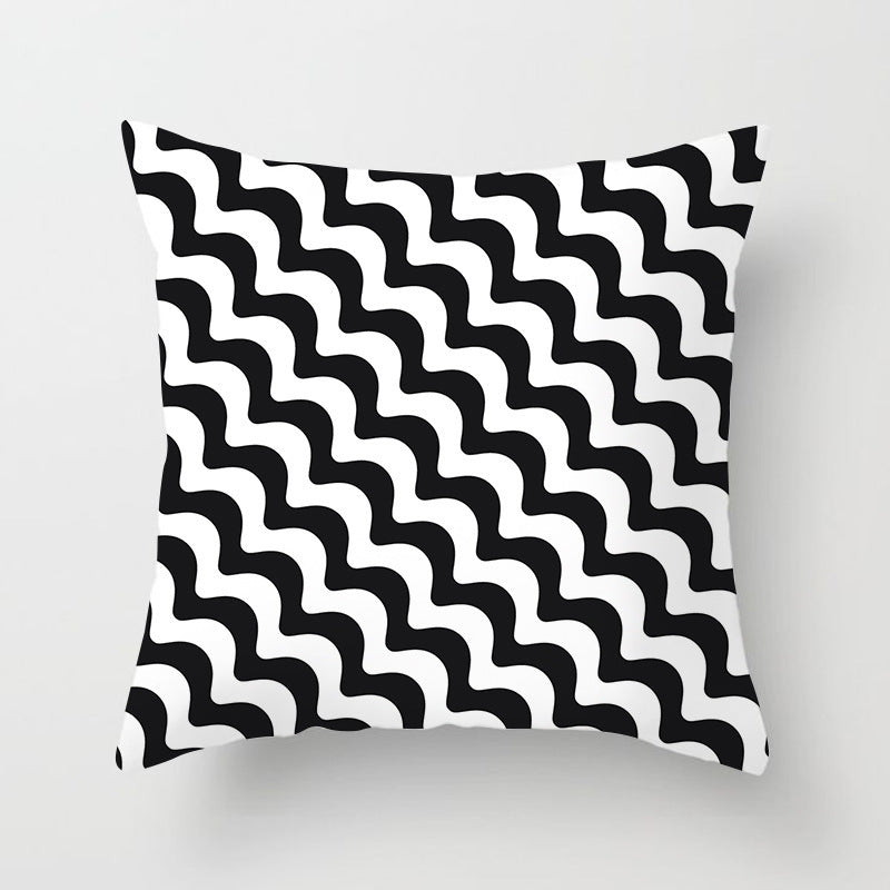 Modern Geometric Abstract Sofa Pillow Cover