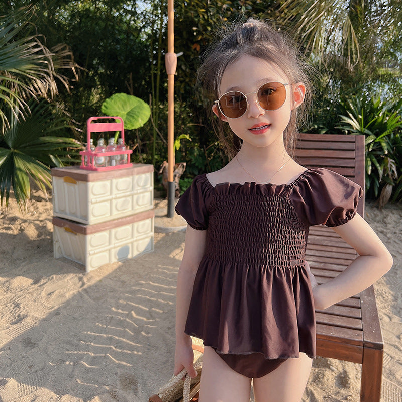 Children's Swimsuit Summer Puff Sleeve