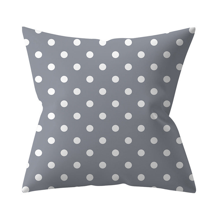 Gray Geometric Pillow Cover