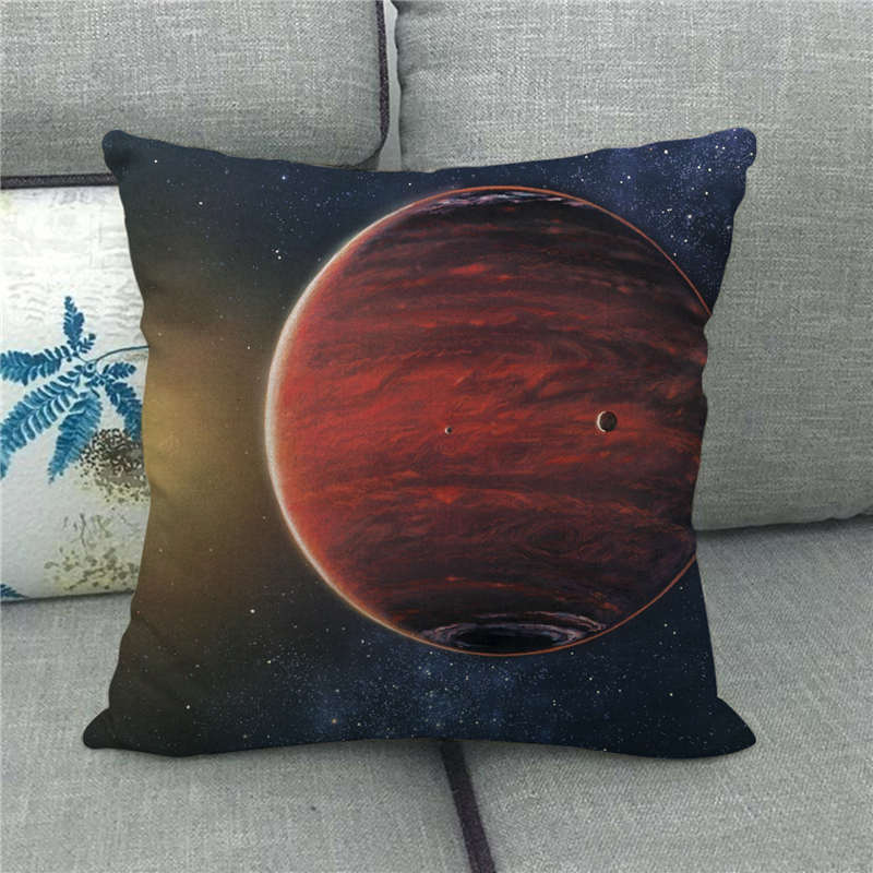 Interstellar Universe Scenery Linen Pillow Cover