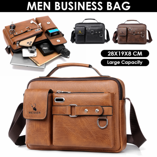 Leather Bags Messenger Bag Briefcase Satchel Shoulder Handbag Cross Body