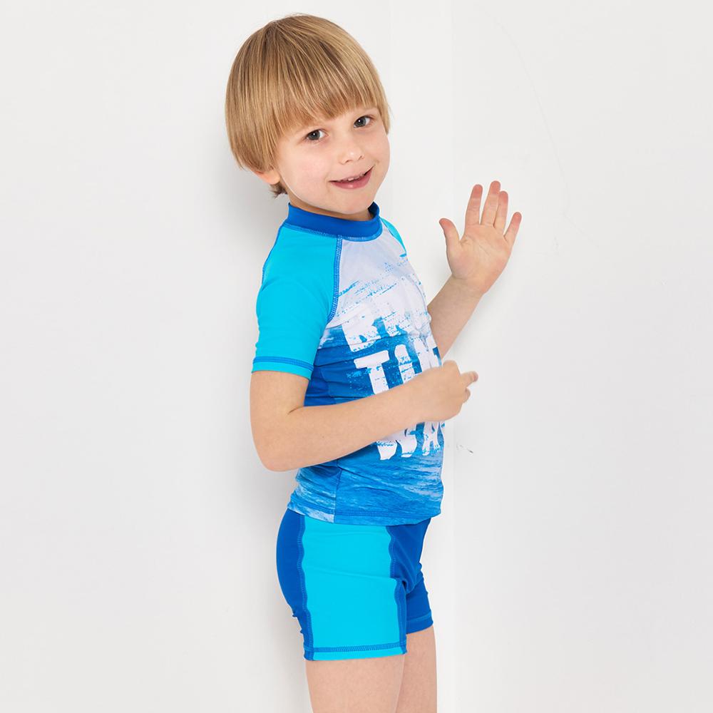 Boys Two Piece Quick-drying Sunscreen Swimsuit