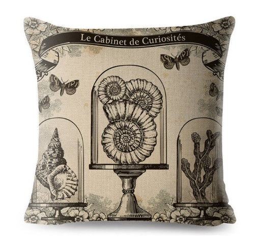 Antique Retro Look Pillow Cover