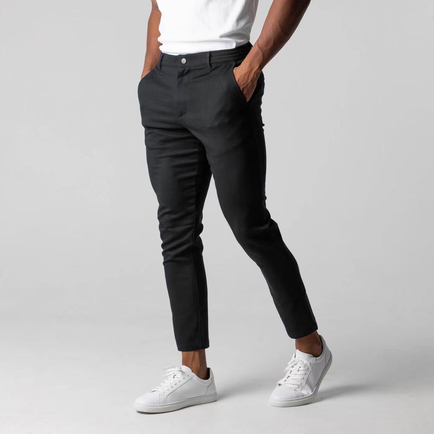 Men's Clothing Youth Style Business All-match Cotton Trousers