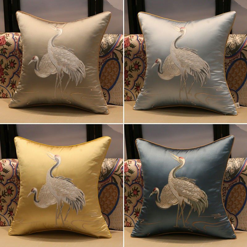 Crane Pillow Cover