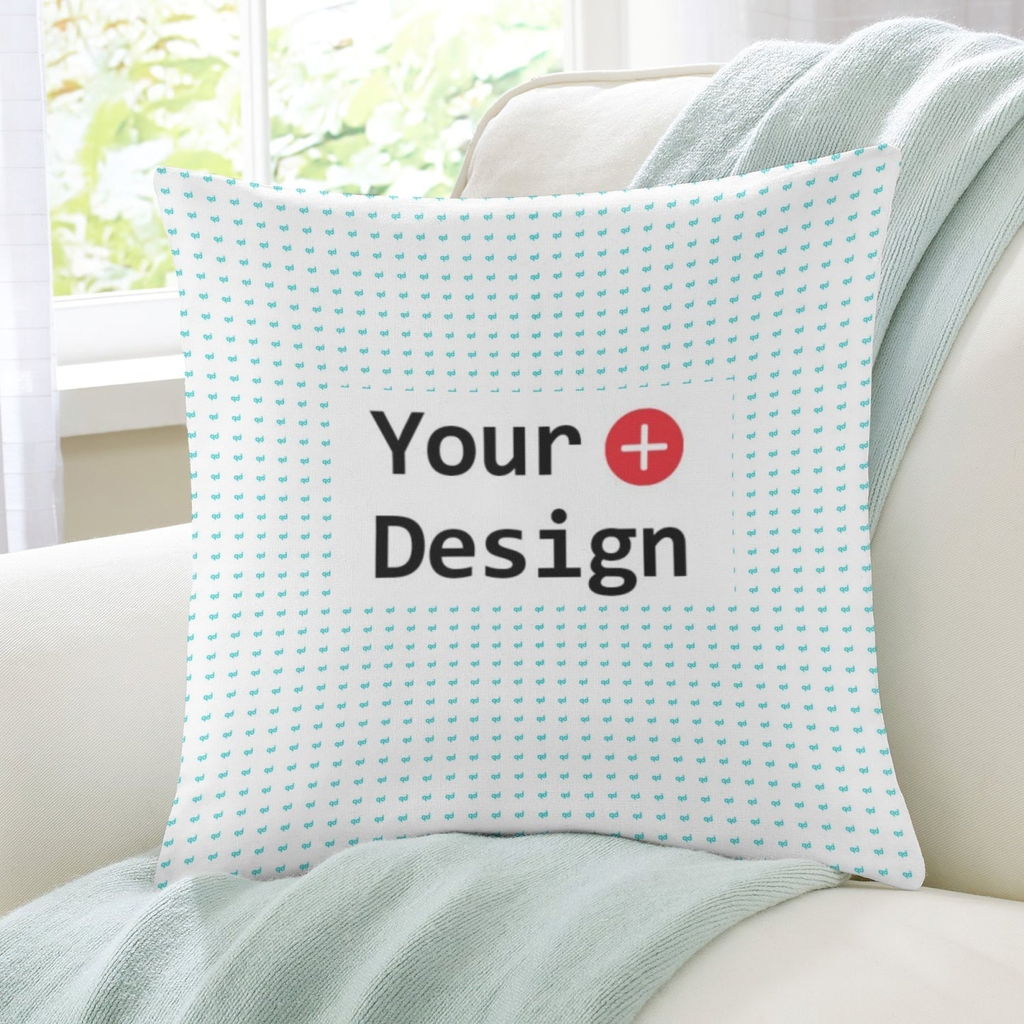 POD Home Fashion Simple Pillow Cover Customized