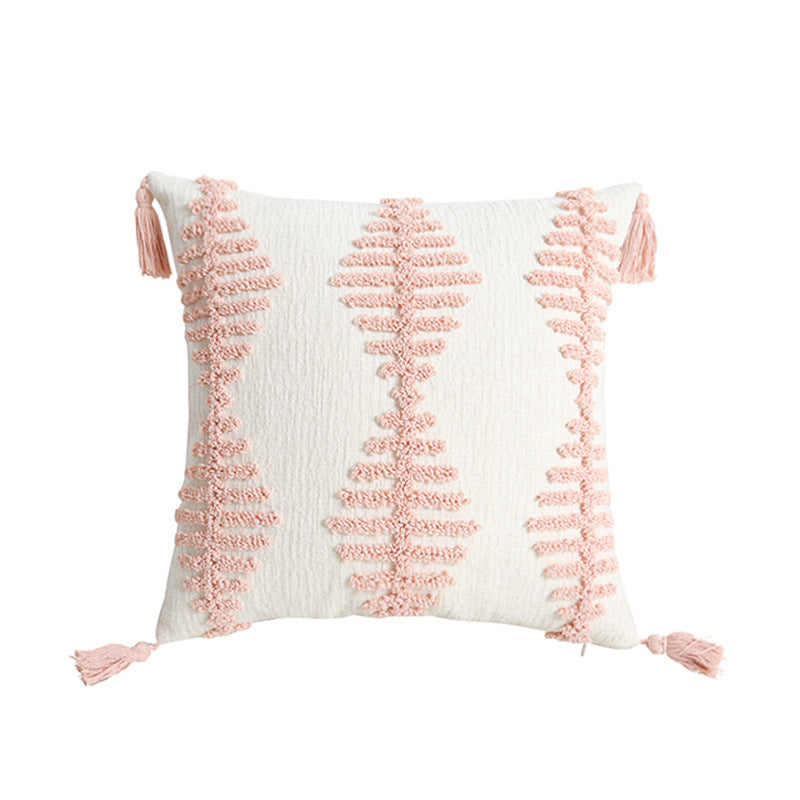 Tufted Handmade 3D Embroidered Pillow Cover