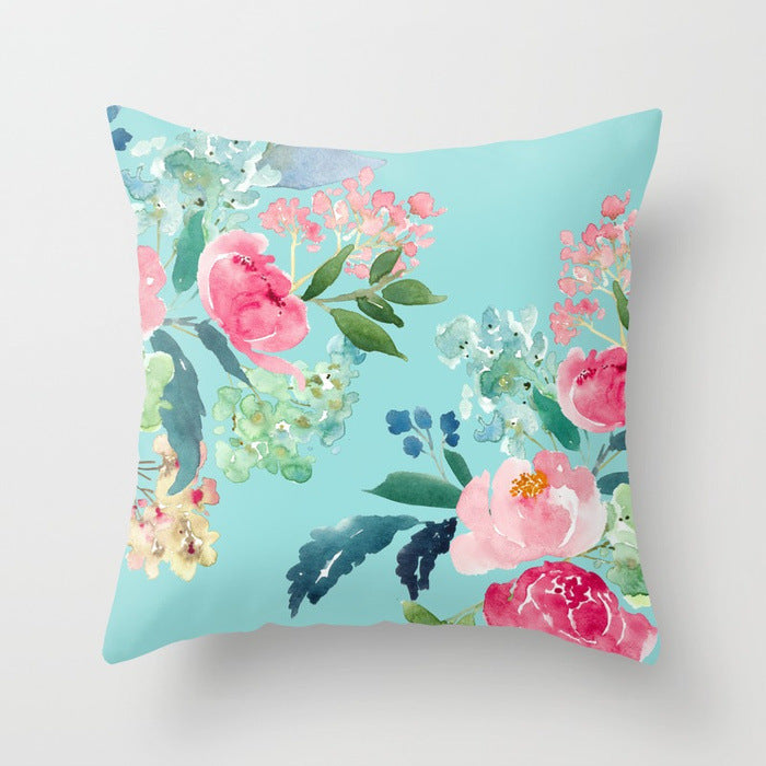 Fashion Simple Flower Pillow Cover