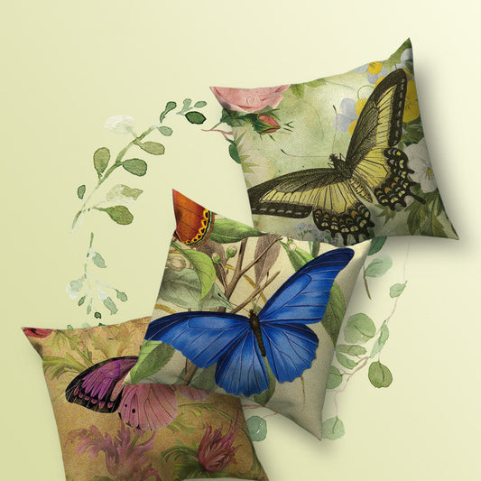 Butterfly Throw Pillow Cover