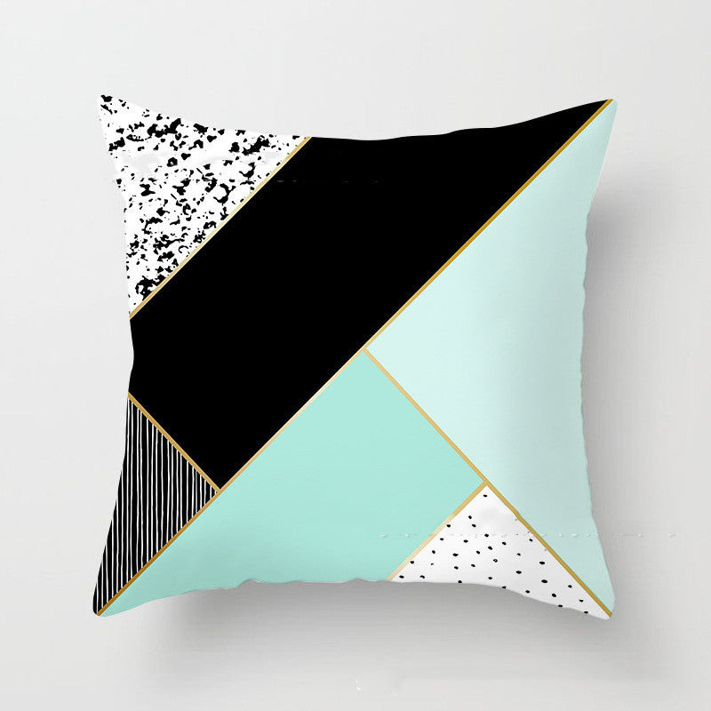 Striped Dali Geometric Pillow Cover