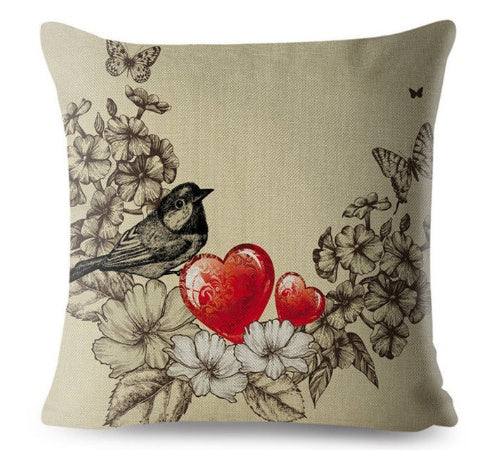 Antique Retro Look Pillow Cover