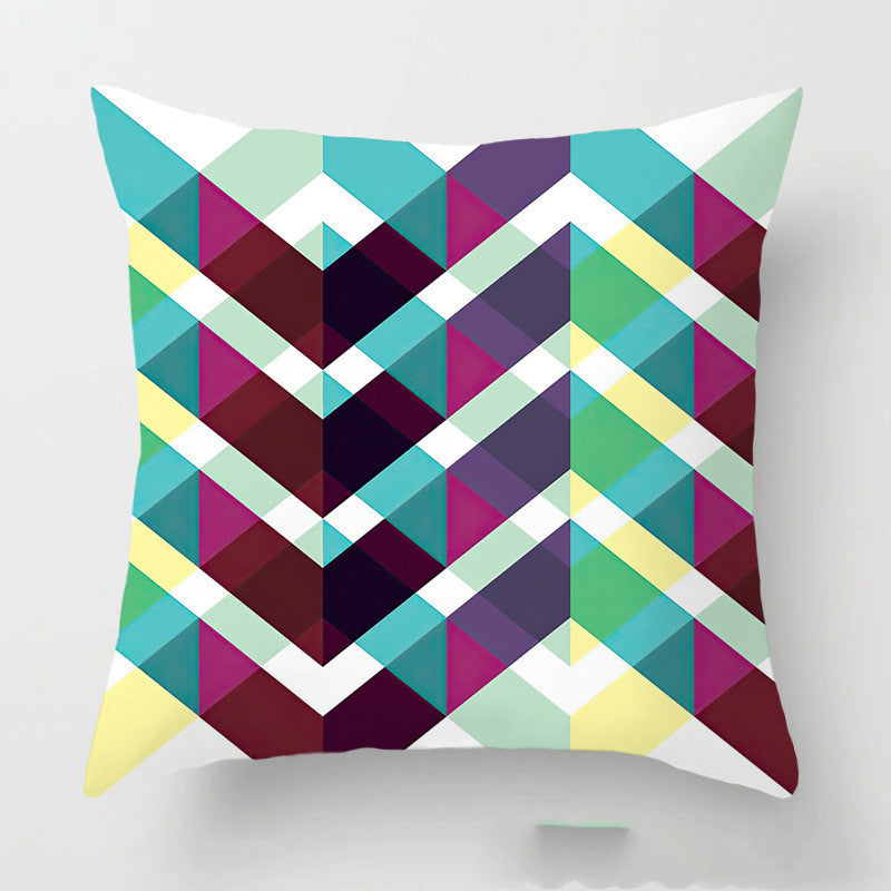 Geometric Abstract Pillow Cover