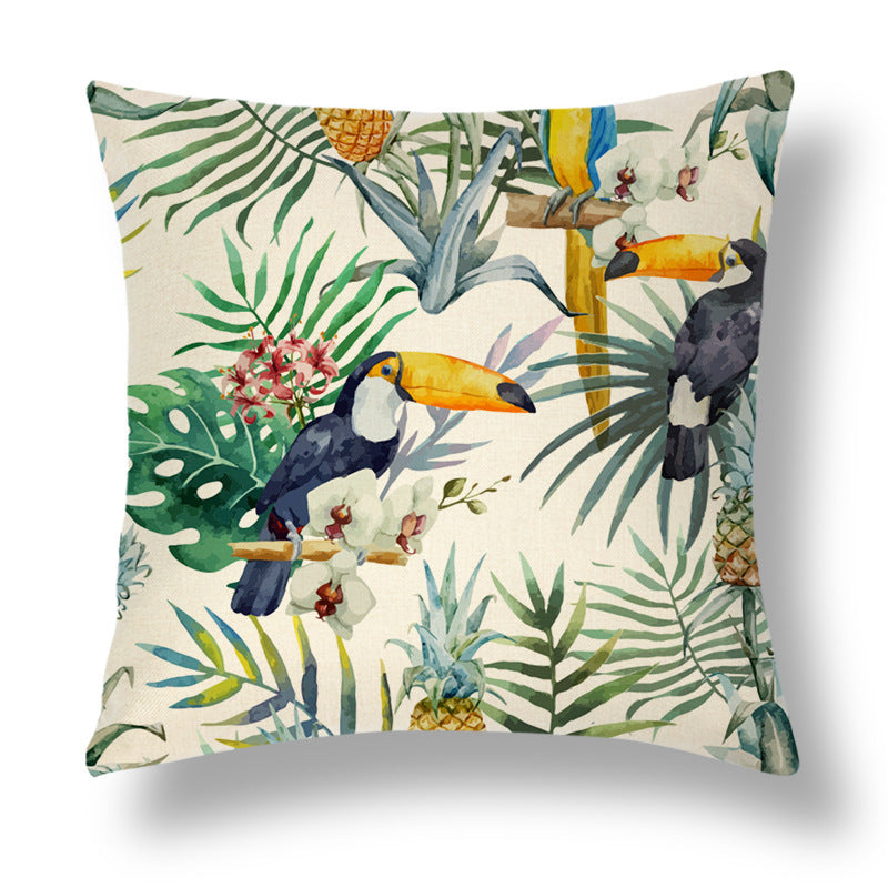 Tropical Linen Throw Pillowcase Series