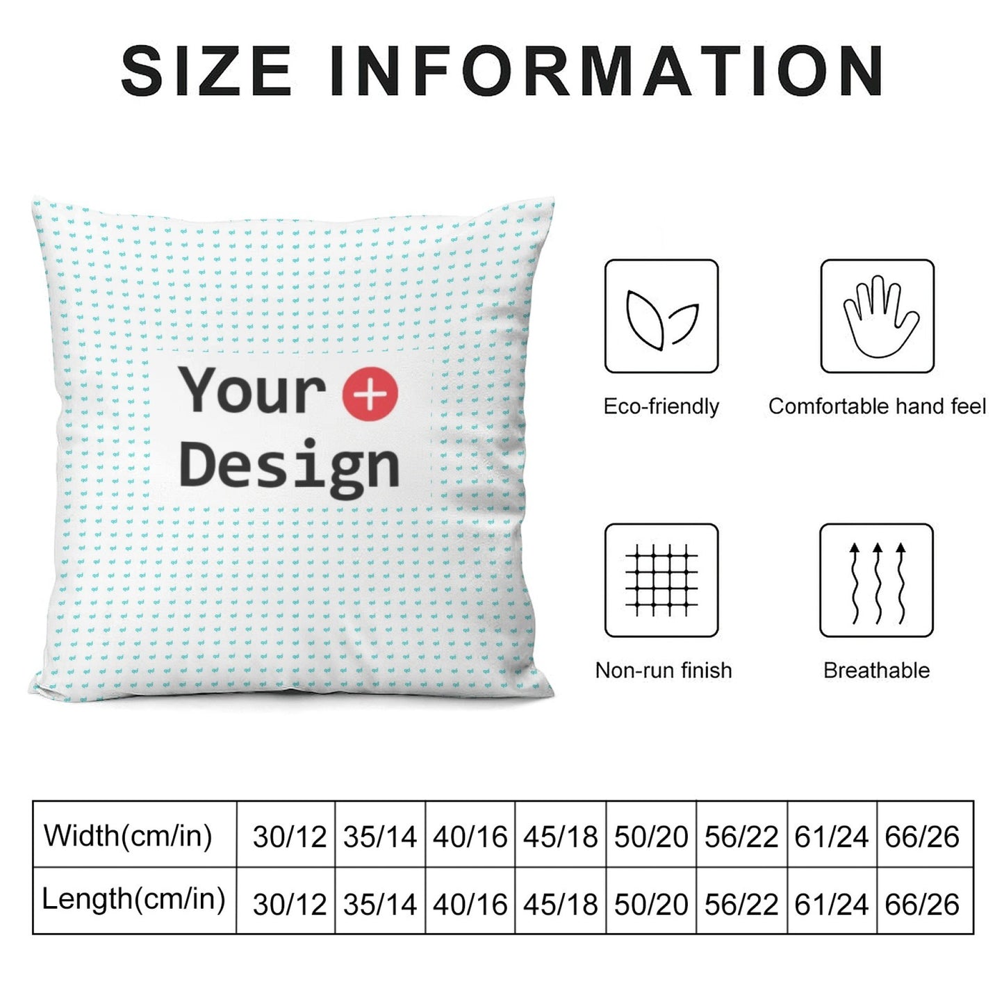 POD Home Fashion Simple Pillow Cover Customized