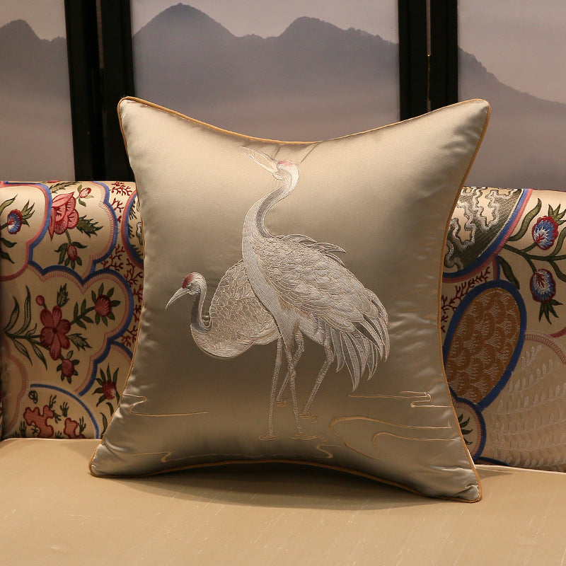 Crane Pillow Cover