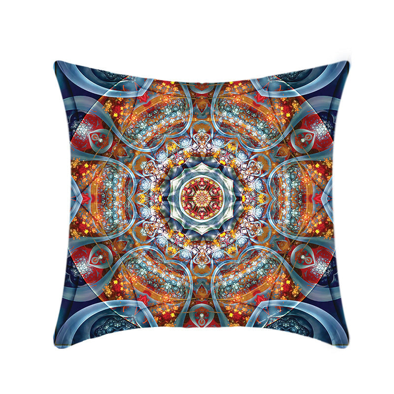 Retro Style Mandala Pillow Cover