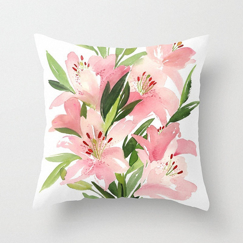 Fashion Simple Flower Pillow Cover