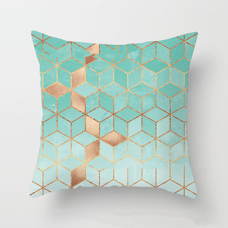 Striped Dali Geometric Pillow Cover