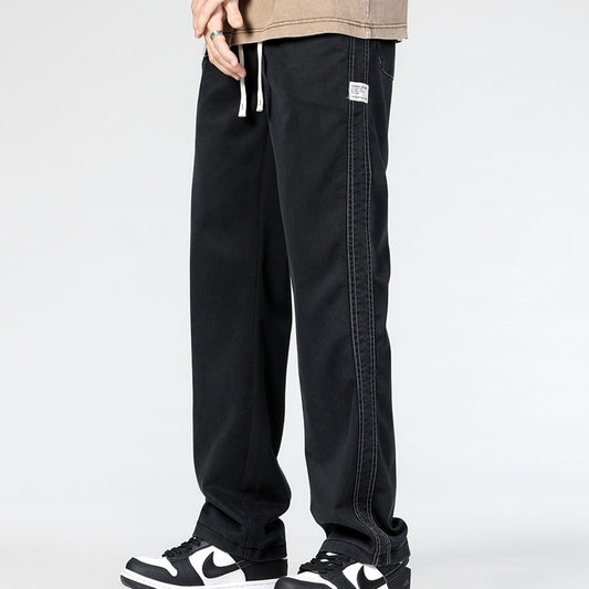 Jeans Men's Loose Straight Casual Wide-leg Pants