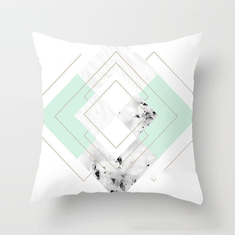 Striped Dali Geometric Pillow Cover