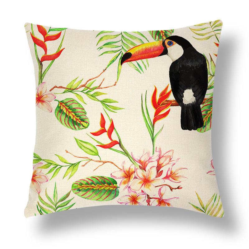 Tropical Linen Throw Pillowcase Series