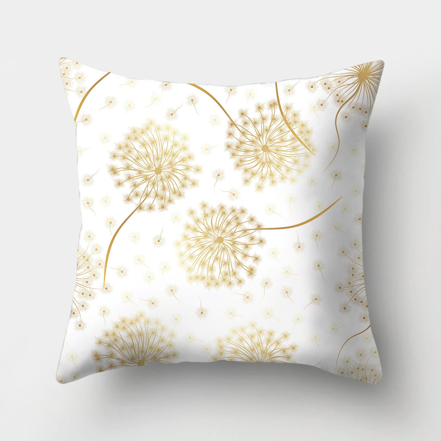 Golden Leaf Pillow Cover