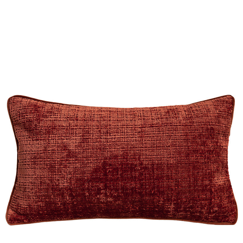 Chenille Throw Pillow Cover with Feather Velvet