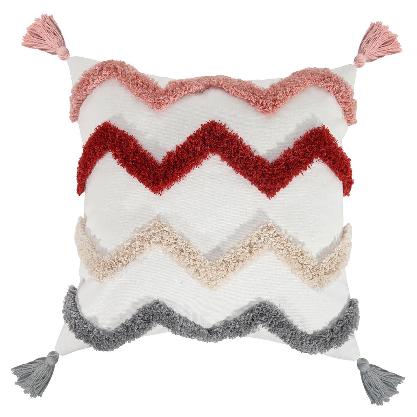 Wave Color Tassel Throw Pillow Cover