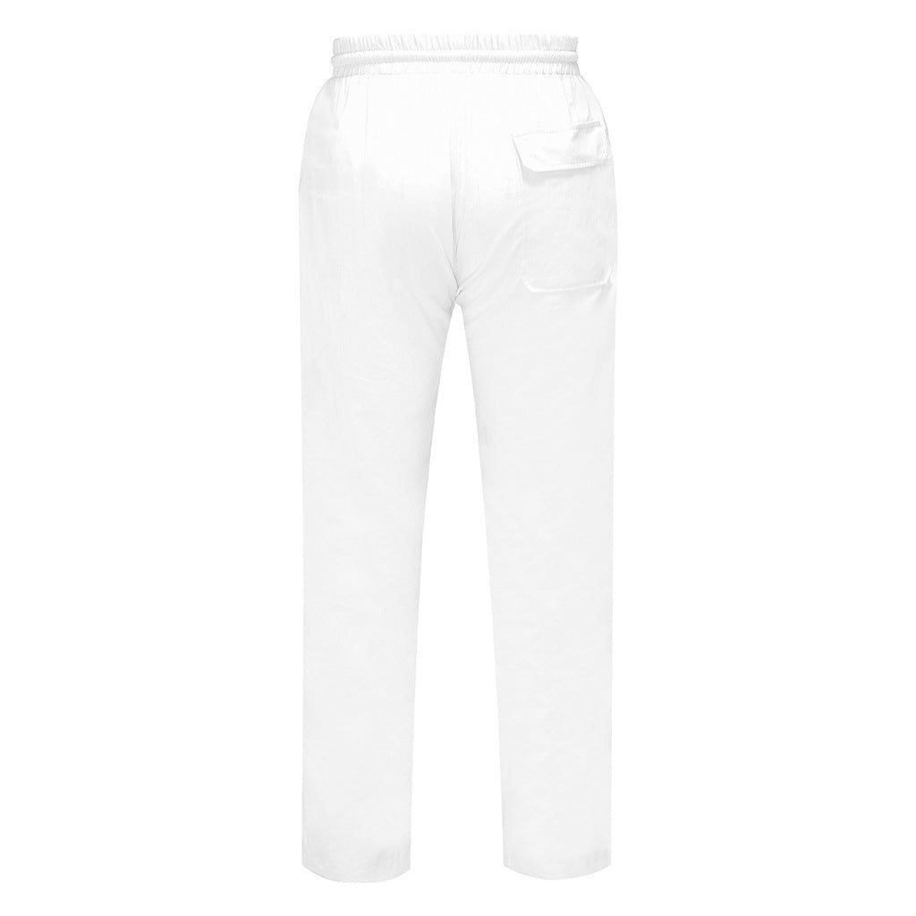 Men's Simple And Stylish Casual Cotton And Linen Trousers