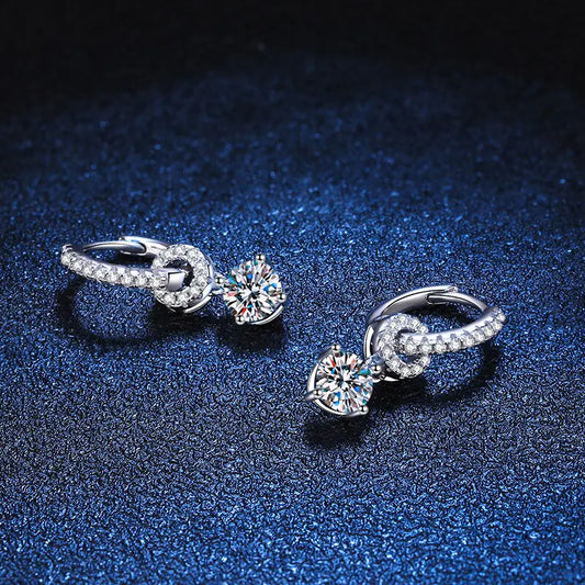 The Riviera Moissanite Luxe Drop Earrings